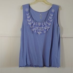 Ruby Rd. Petal trim t-shirt